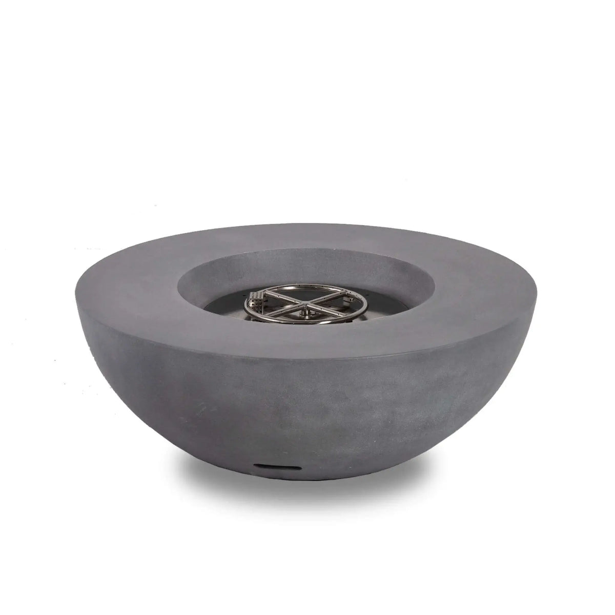 Flame Havens 43" Round GFRC Concrete Natural Gas Fire Pit