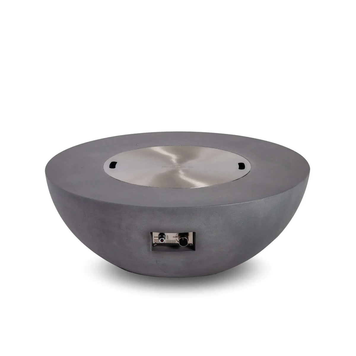 Flame Havens 43" Round GFRC Concrete Natural Gas Fire Pit
