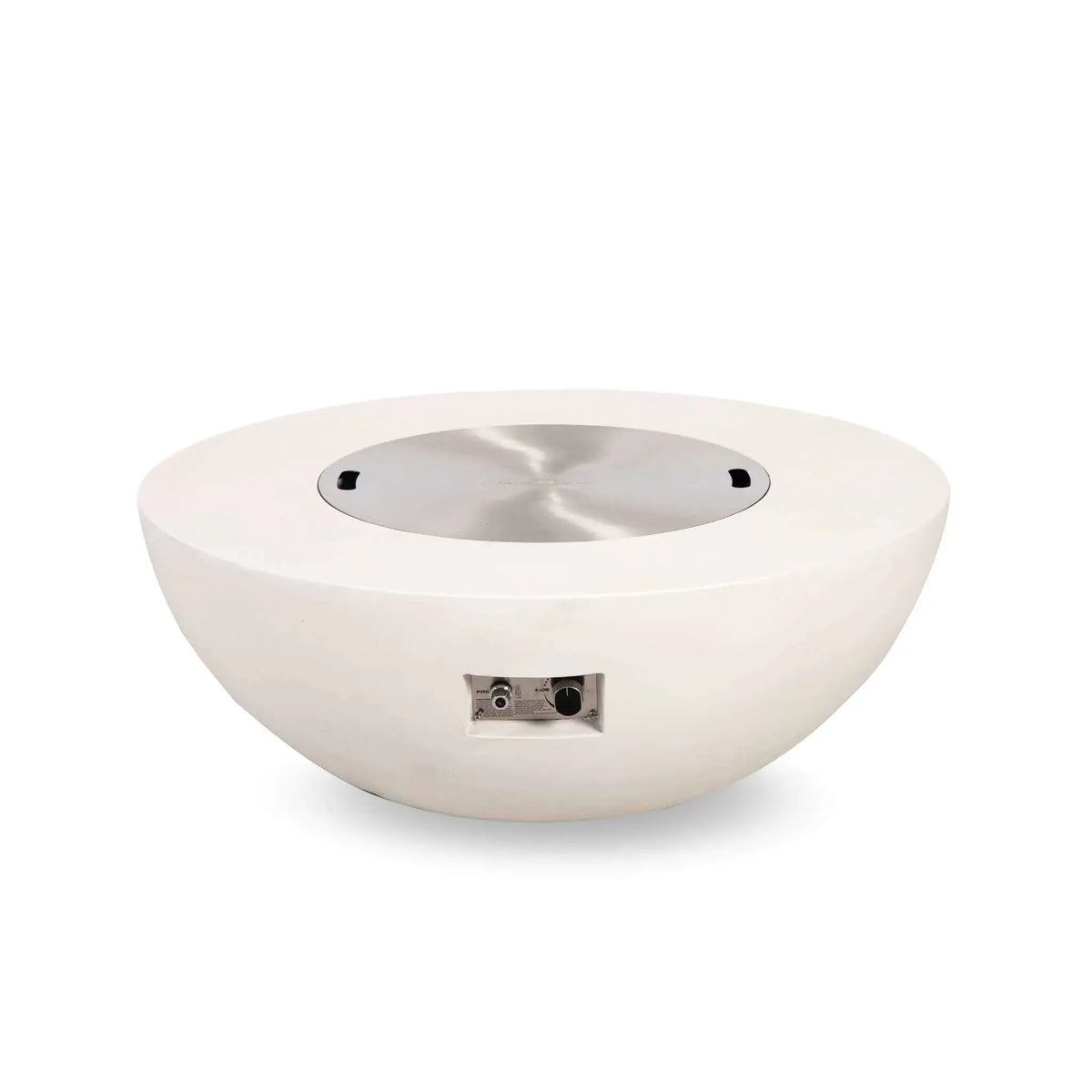 Flame Havens 43" Round GFRC Concrete Natural Gas Fire Pit