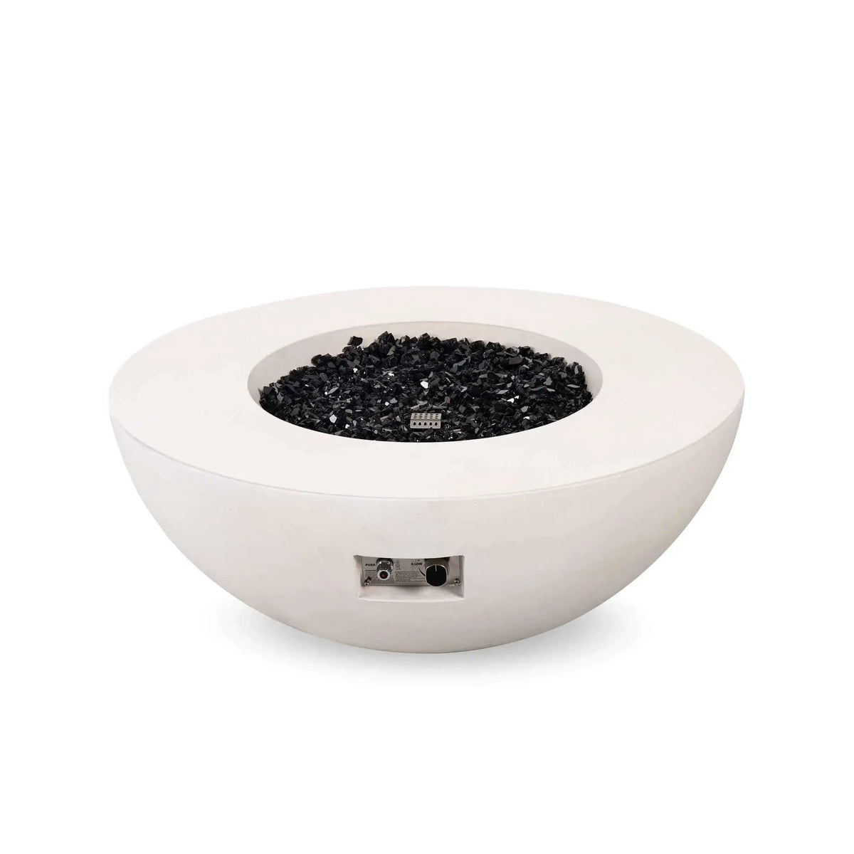 Flame Havens 43" Round GFRC Concrete Natural Gas Fire Pit
