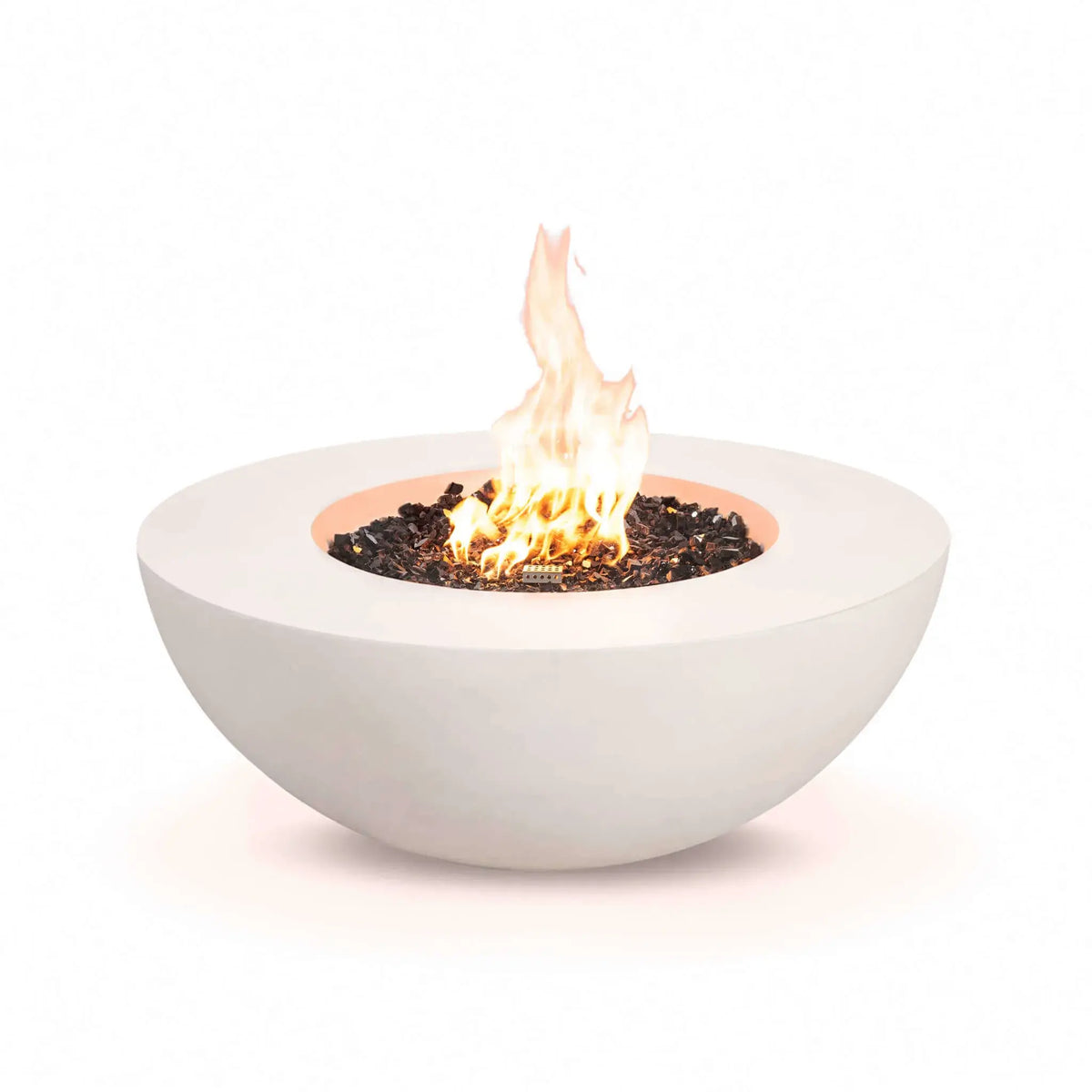 Flame Havens 43" Round GFRC Concrete Natural Gas Fire Pit