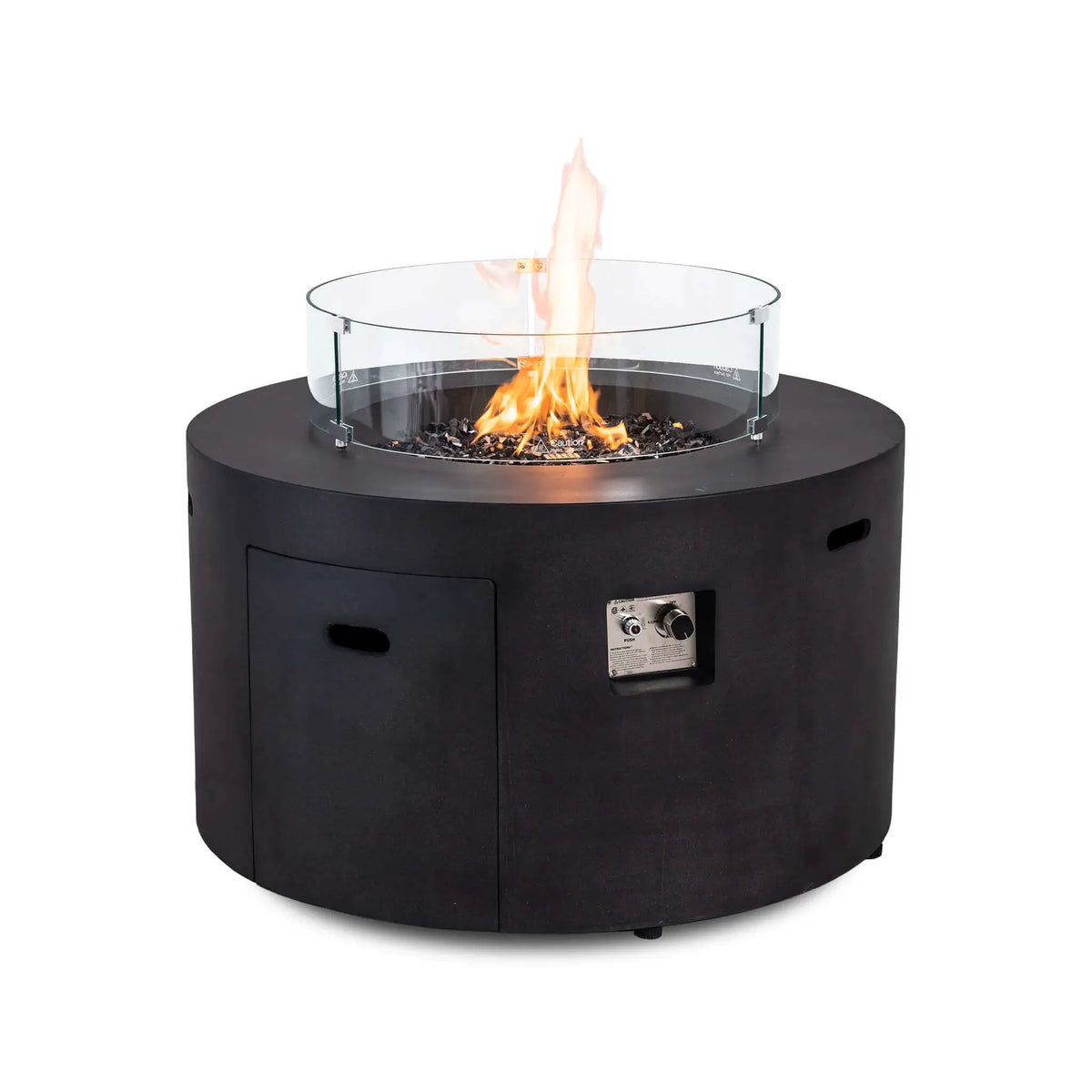 Flame Havens 28" Diameter x 7" Tall Tempered Glass Wind Guard