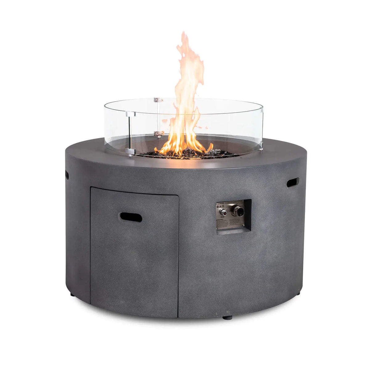 Flame Havens 28" Diameter x 7" Tall Tempered Glass Wind Guard