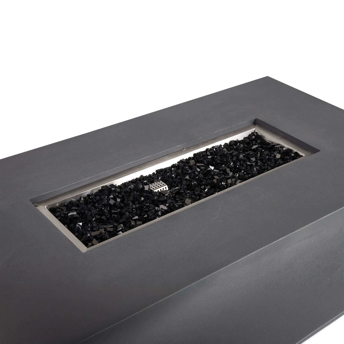 Flame Havens 56" x 30" Rectangle GFRC Concrete Natural Gas Fire Pit