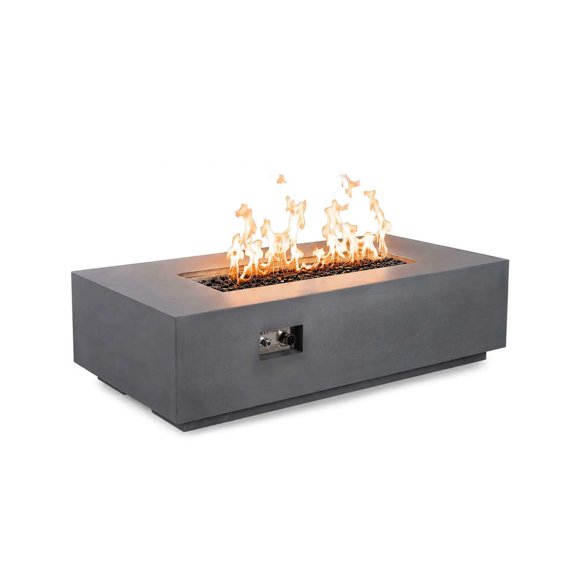Flame Havens 56" x 30" Rectangle GFRC Concrete Natural Gas Fire Pit
