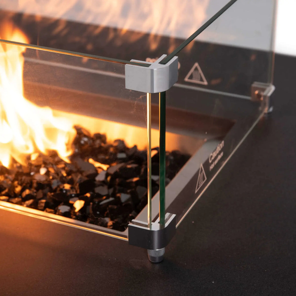 Flame Havens 56" x 30" Rectangle GFRC Concrete Natural Gas Fire Pit