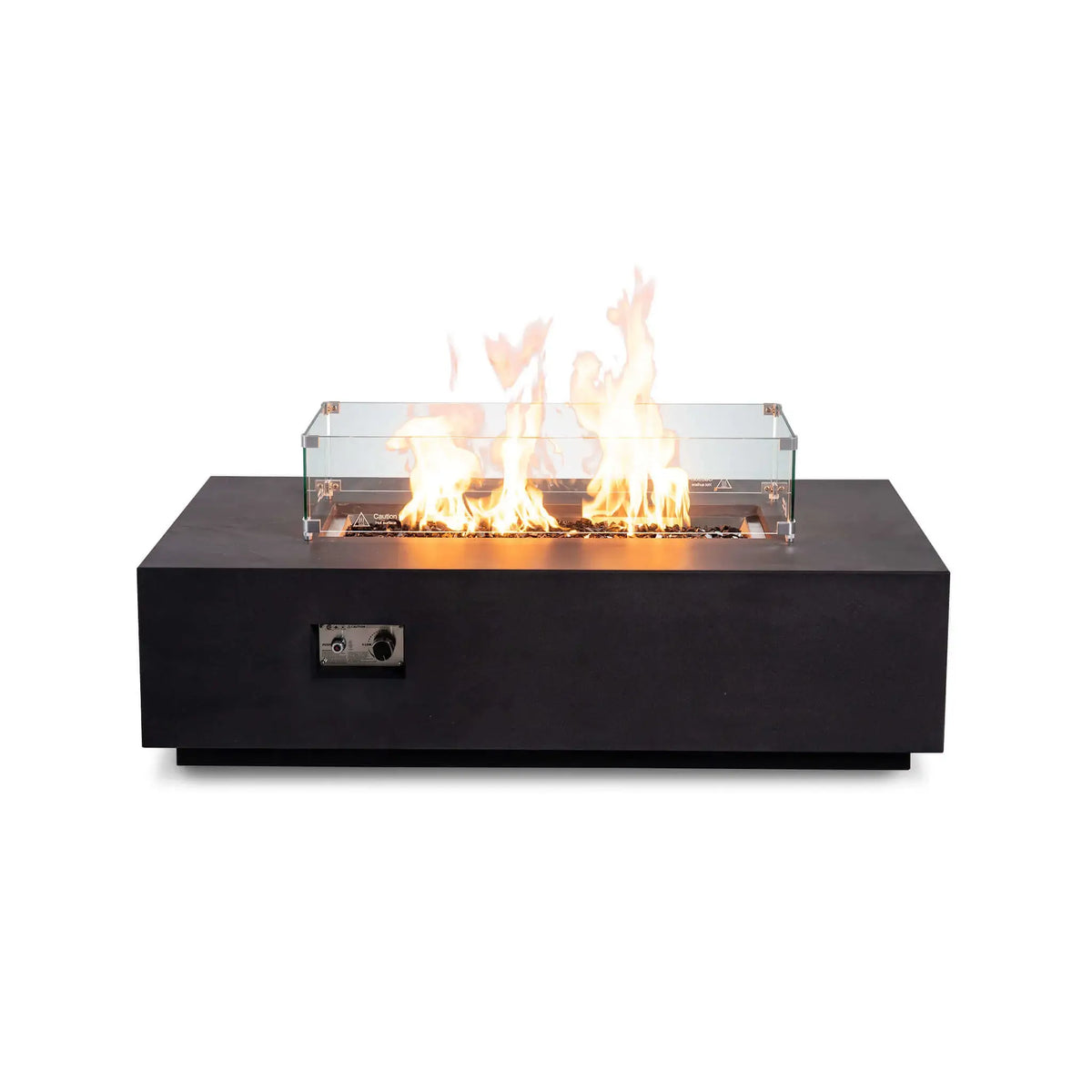 Flame Havens 56" x 30" Rectangle GFRC Concrete Natural Gas Fire Pit