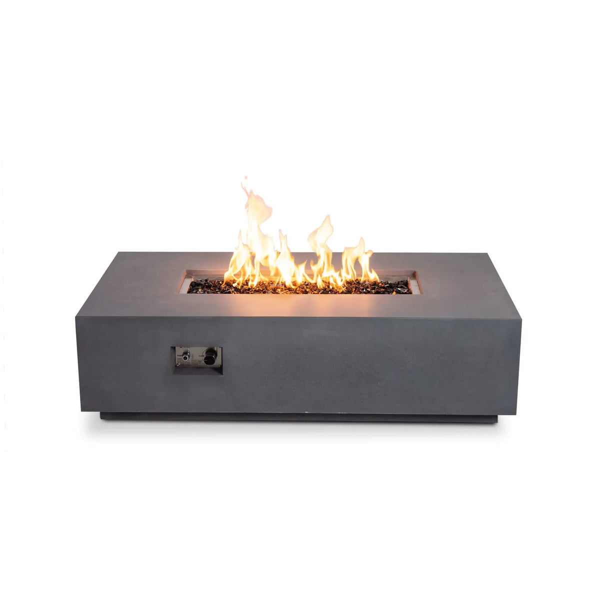 Flame Havens 56" x 30" Rectangle GFRC Concrete Natural Gas Fire Pit