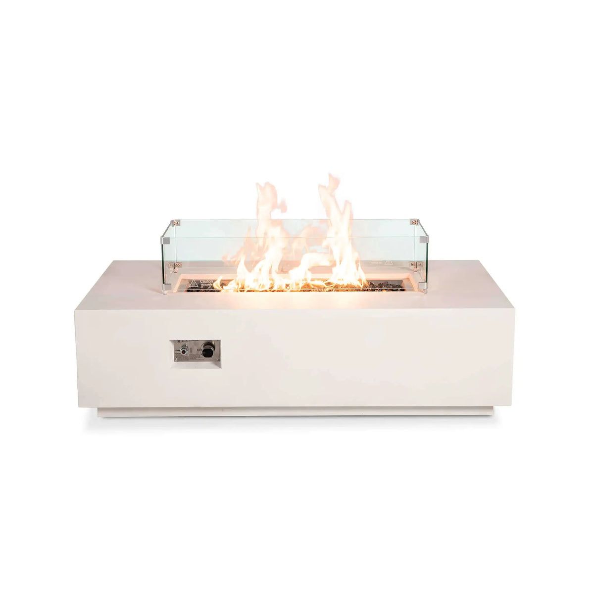 Flame Havens 56" x 30" Rectangle GFRC Concrete Natural Gas Fire Pit