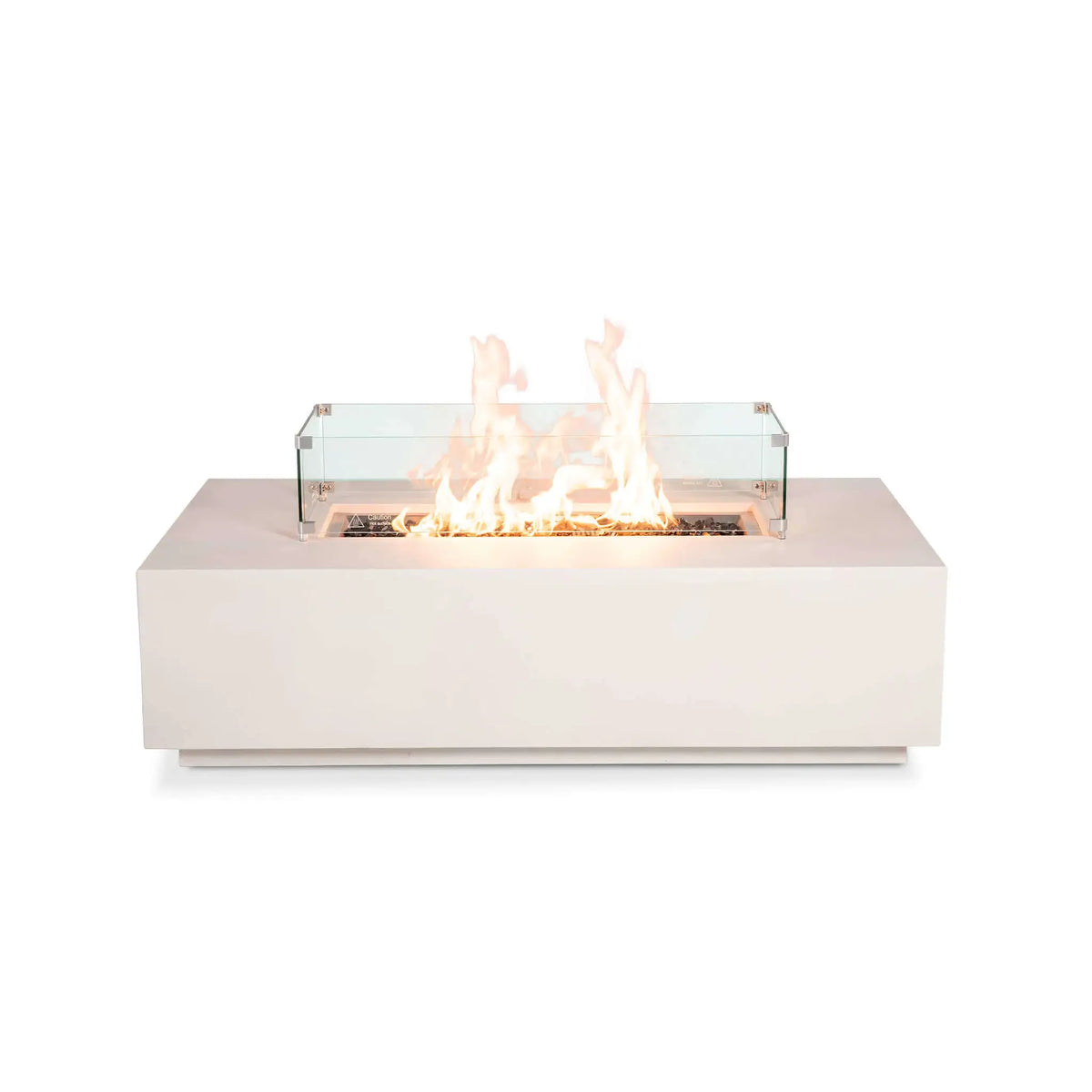 Flame Havens 56" x 30" Rectangle GFRC Concrete Natural Gas Fire Pit
