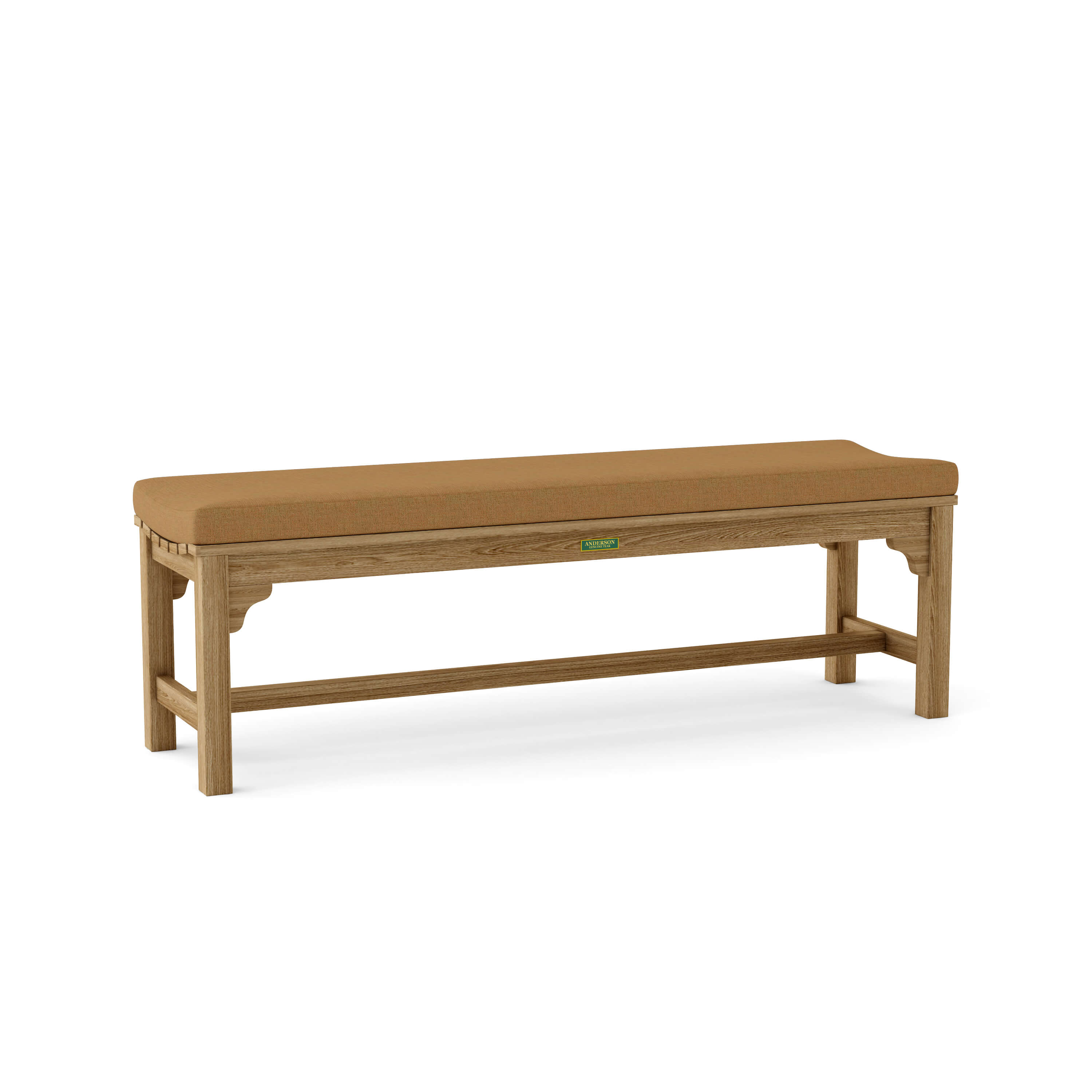 Anderson Teak – Hampton 63″ Backless Bench – Comfortable Teak Patio Seating