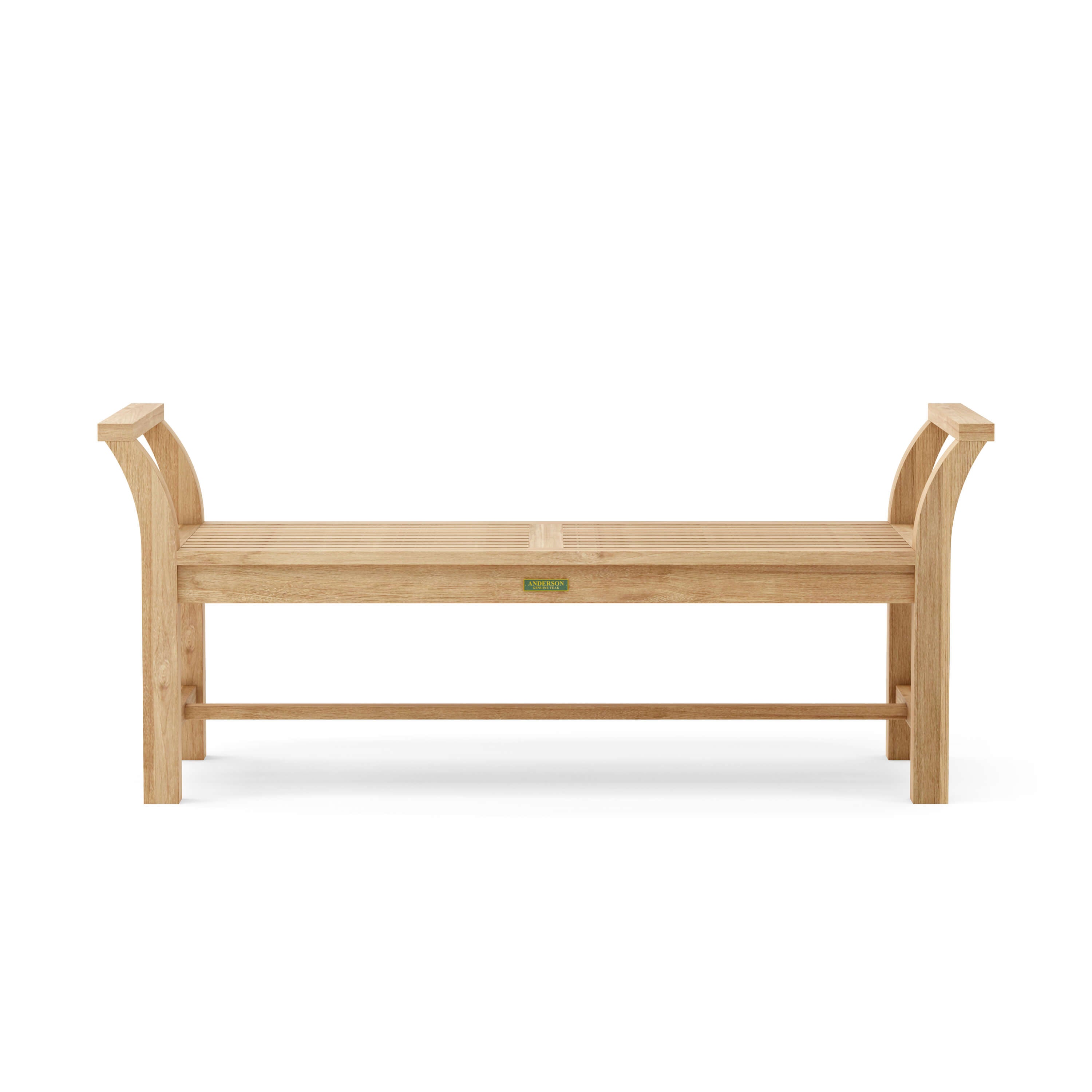 Anderson Teak Sakura 57" Solid Teak Backless Outdoor Bench