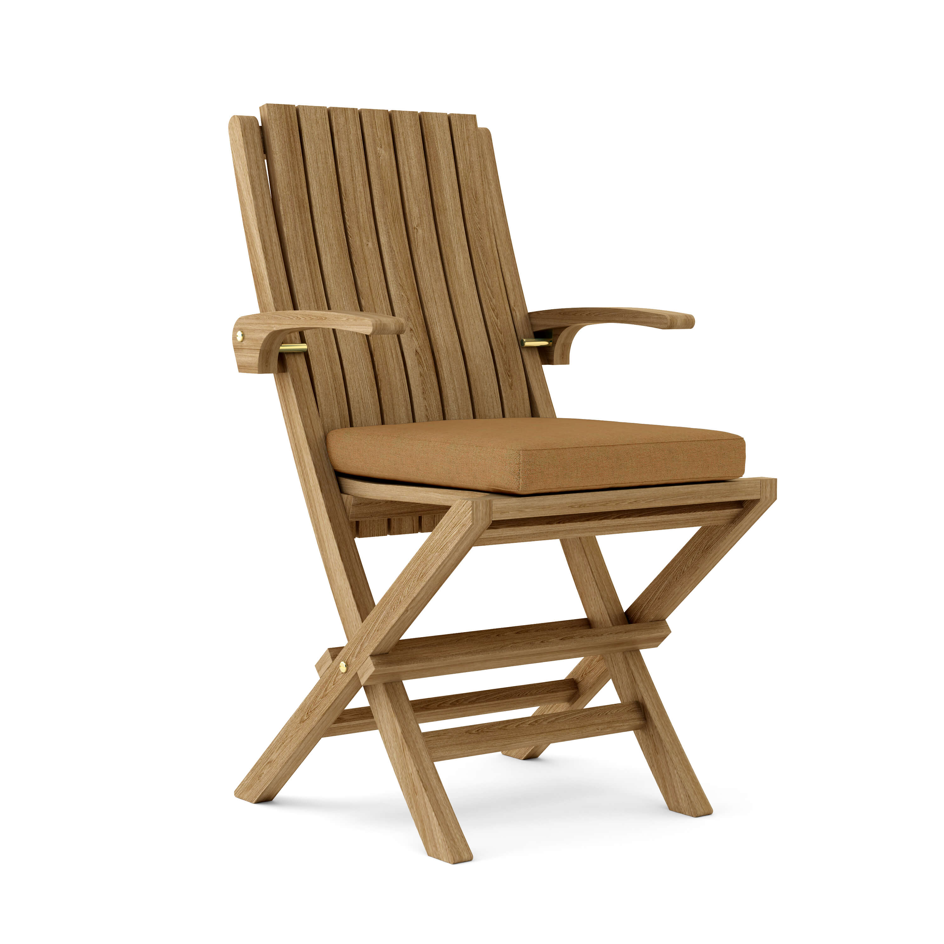 Anderson Teak Comfort Folding Armchair (2-PC) – Ergonomic Teak Outdoor Seating