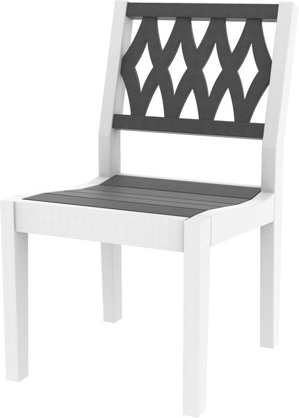 Seaside Greenwich Dining Side Chair Diamond – Modern Outdoor Patio Seating