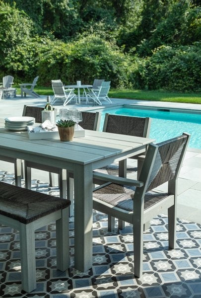 Seaside Greenwich Dining Table 35″ x 90″ – Modern Outdoor Patio Table