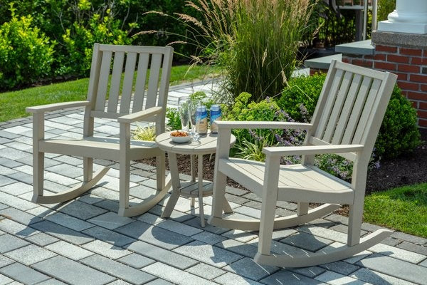 Seaside Greenwich Rocker Slatted – Modern Outdoor Patio Rocking Chair