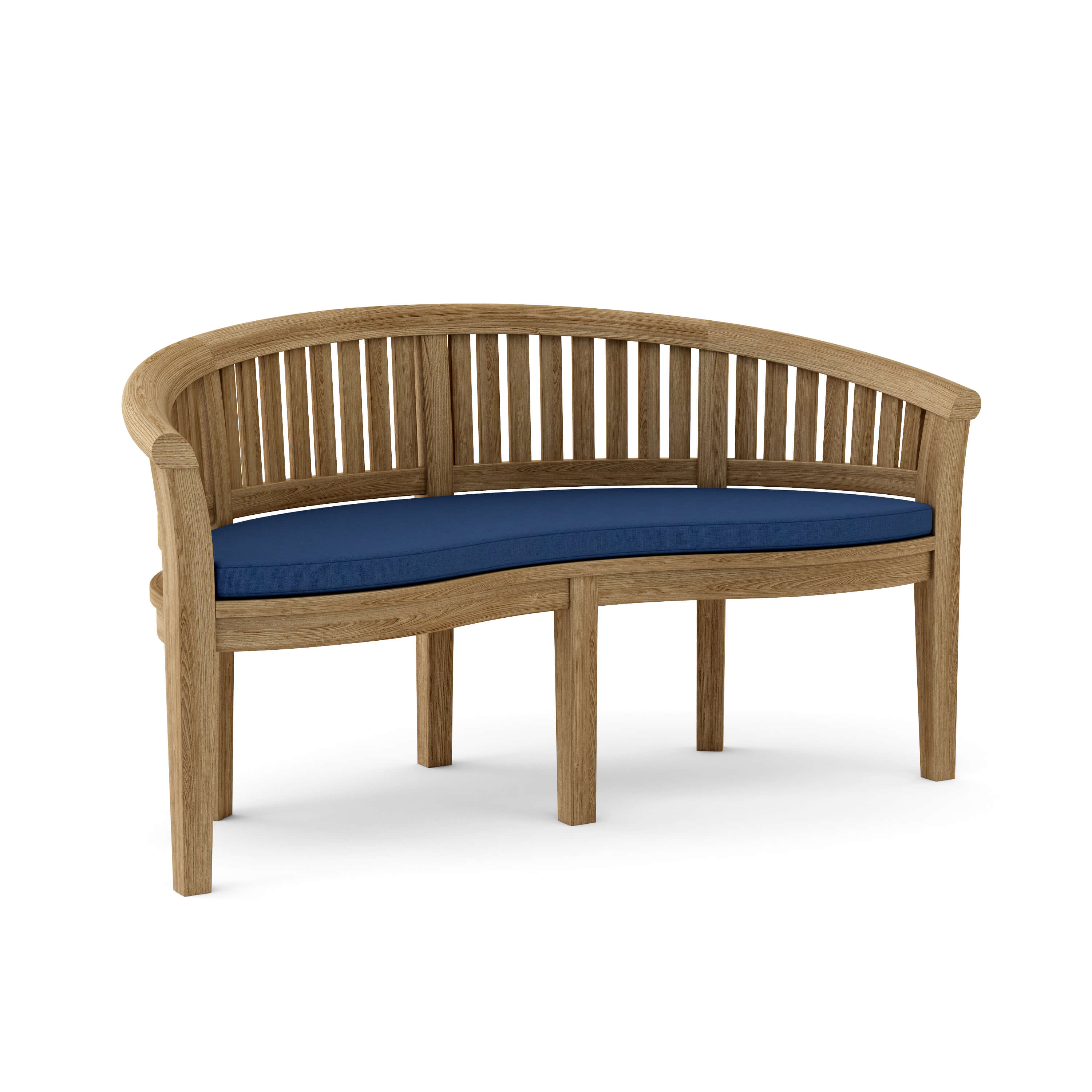 Anderson Teak – Curve 3-Seater Bench – Extra Thick Grade-A Teak Outdoor Seating