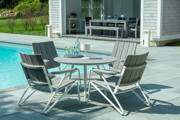 Seaside HIP Club Table – 42″ Round Outdoor Patio Conversation Table