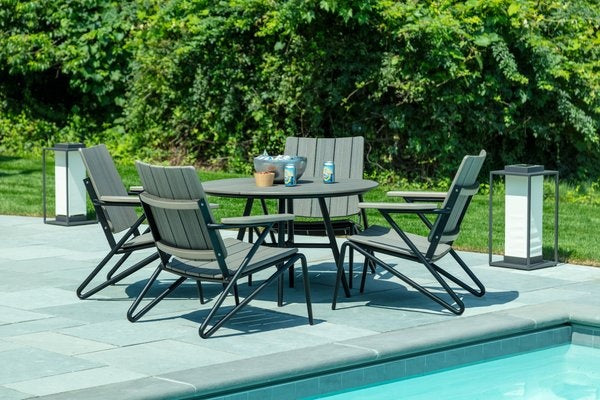 Seaside HIP Club Table – 42″ Round Outdoor Patio Conversation Table