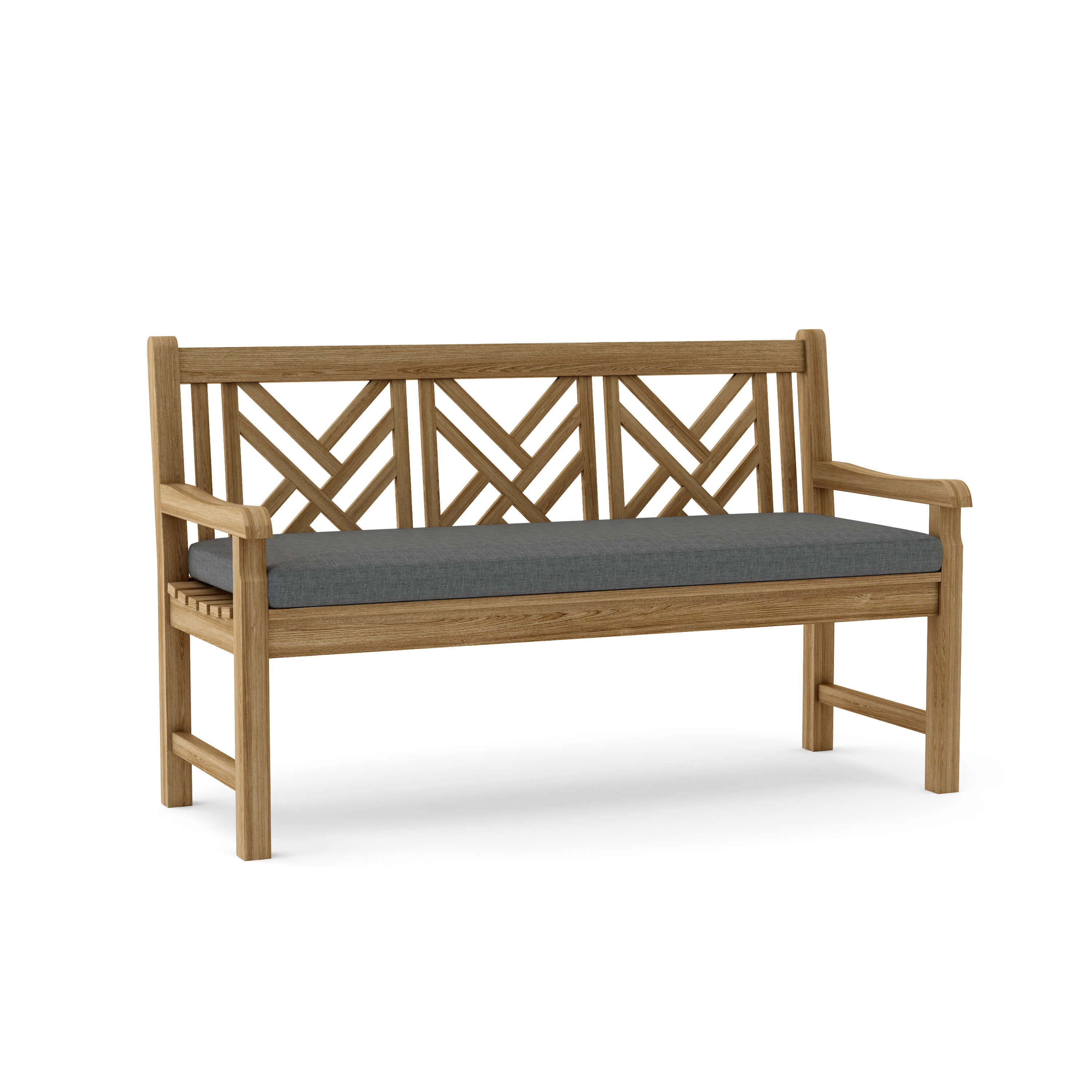 Anderson Teak Vilano 3-Seater Bench – Solid Teak Outdoor Garden Bench