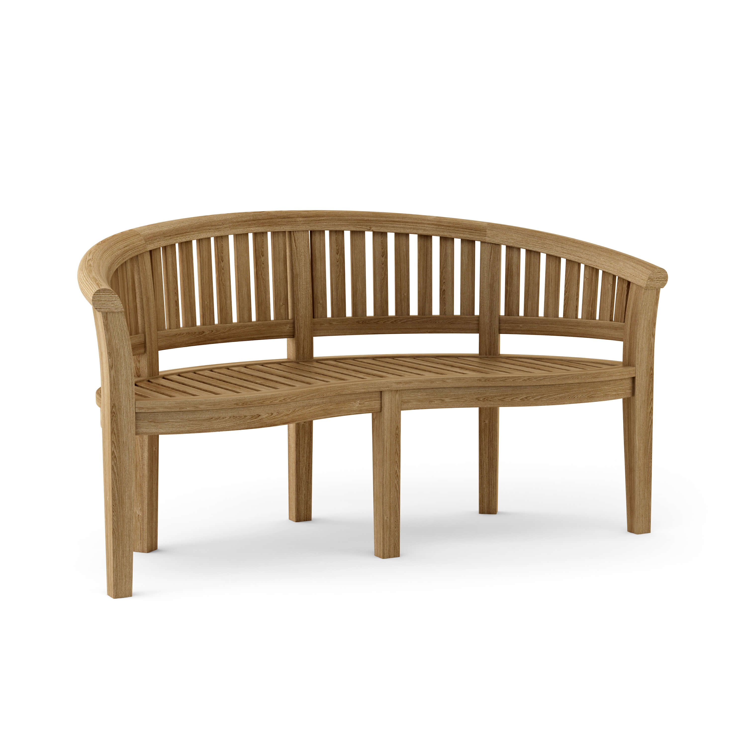 Anderson Teak – Curve 3-Seater Bench – Extra Thick Grade-A Teak Outdoor Seating