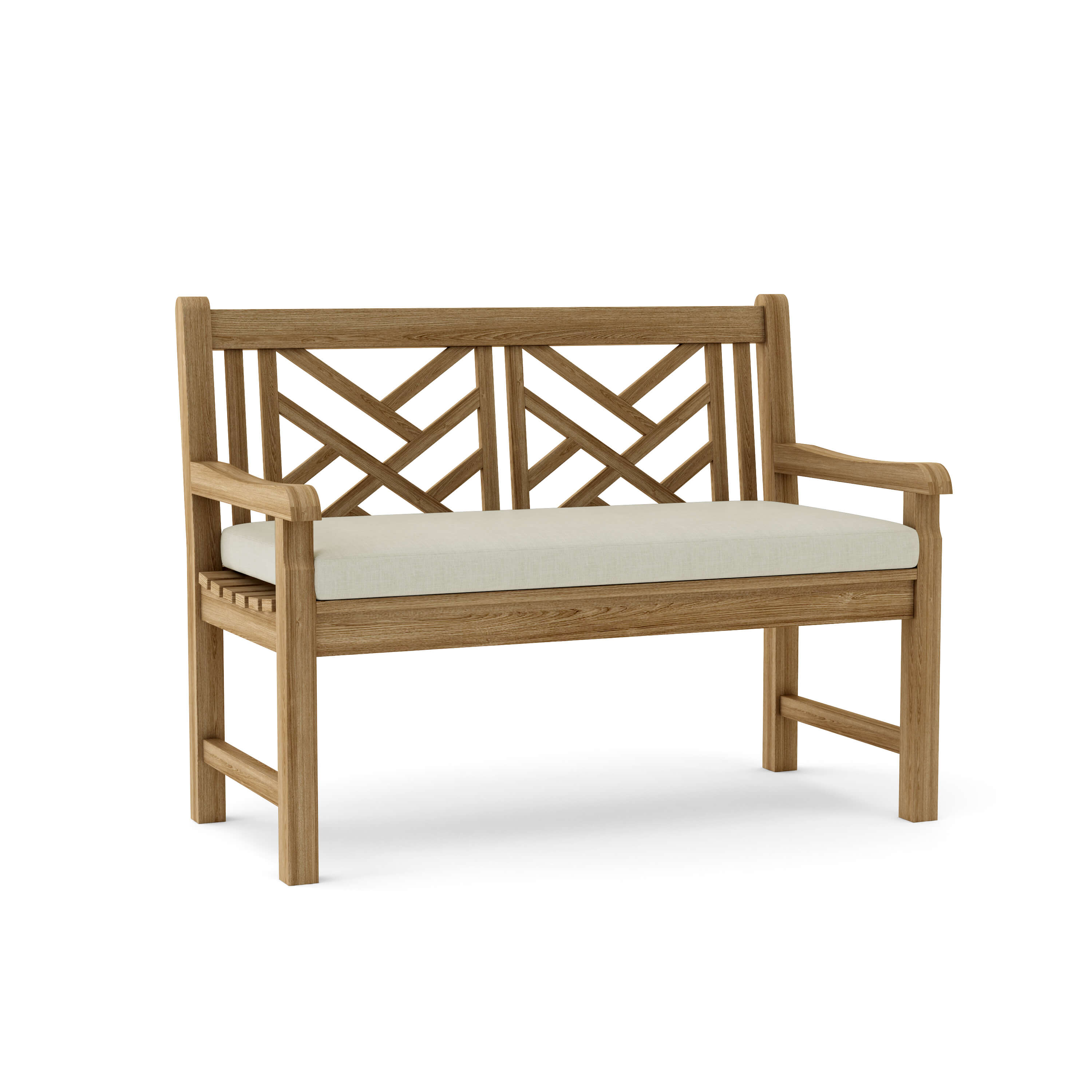 Anderson Teak Vilano 2-Seater Bench – Solid Teak Outdoor Garden Bench