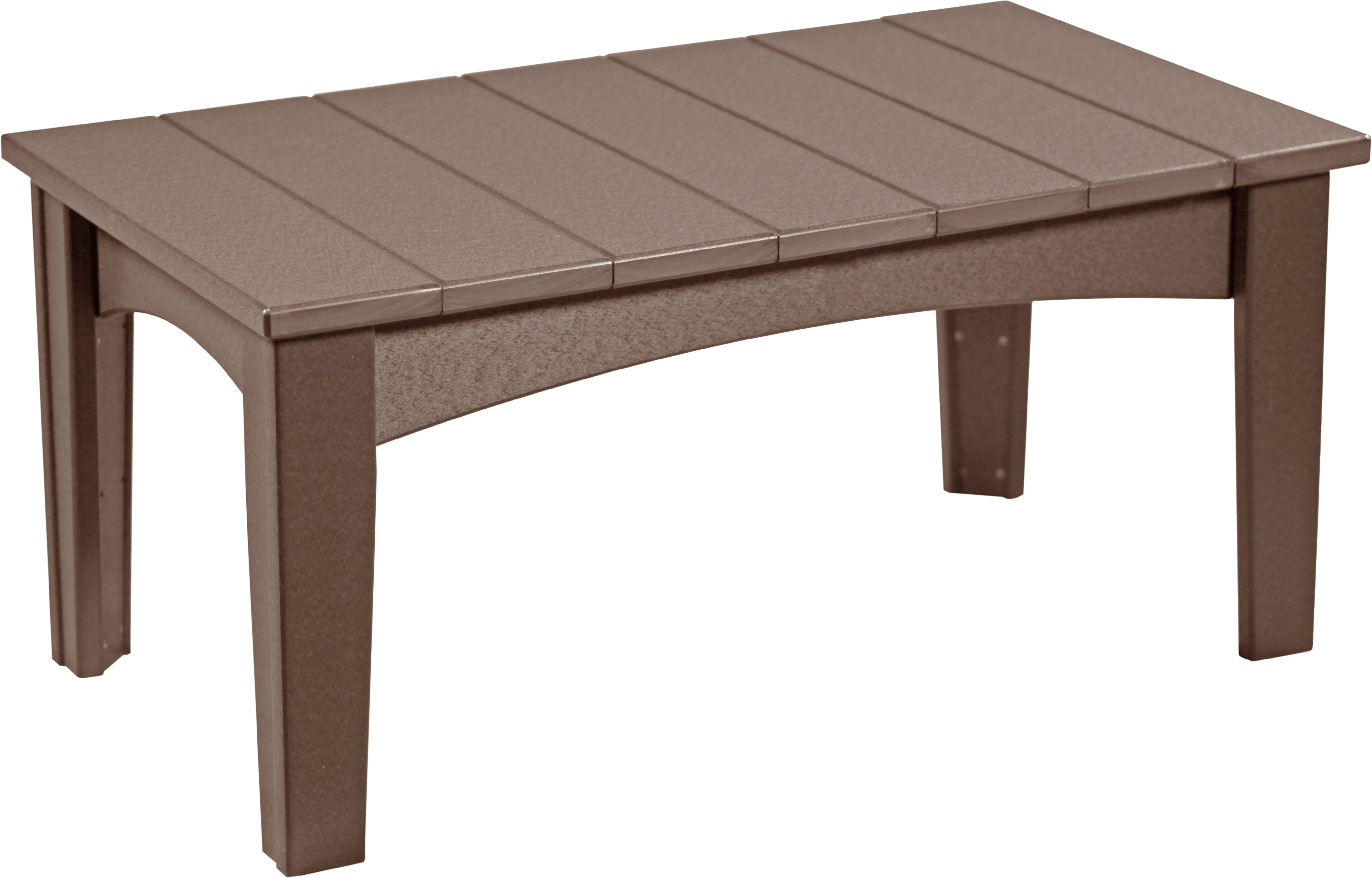 LuxCraft – Island Coffee Table – Modern Outdoor Coffee Table for Patio Lounge