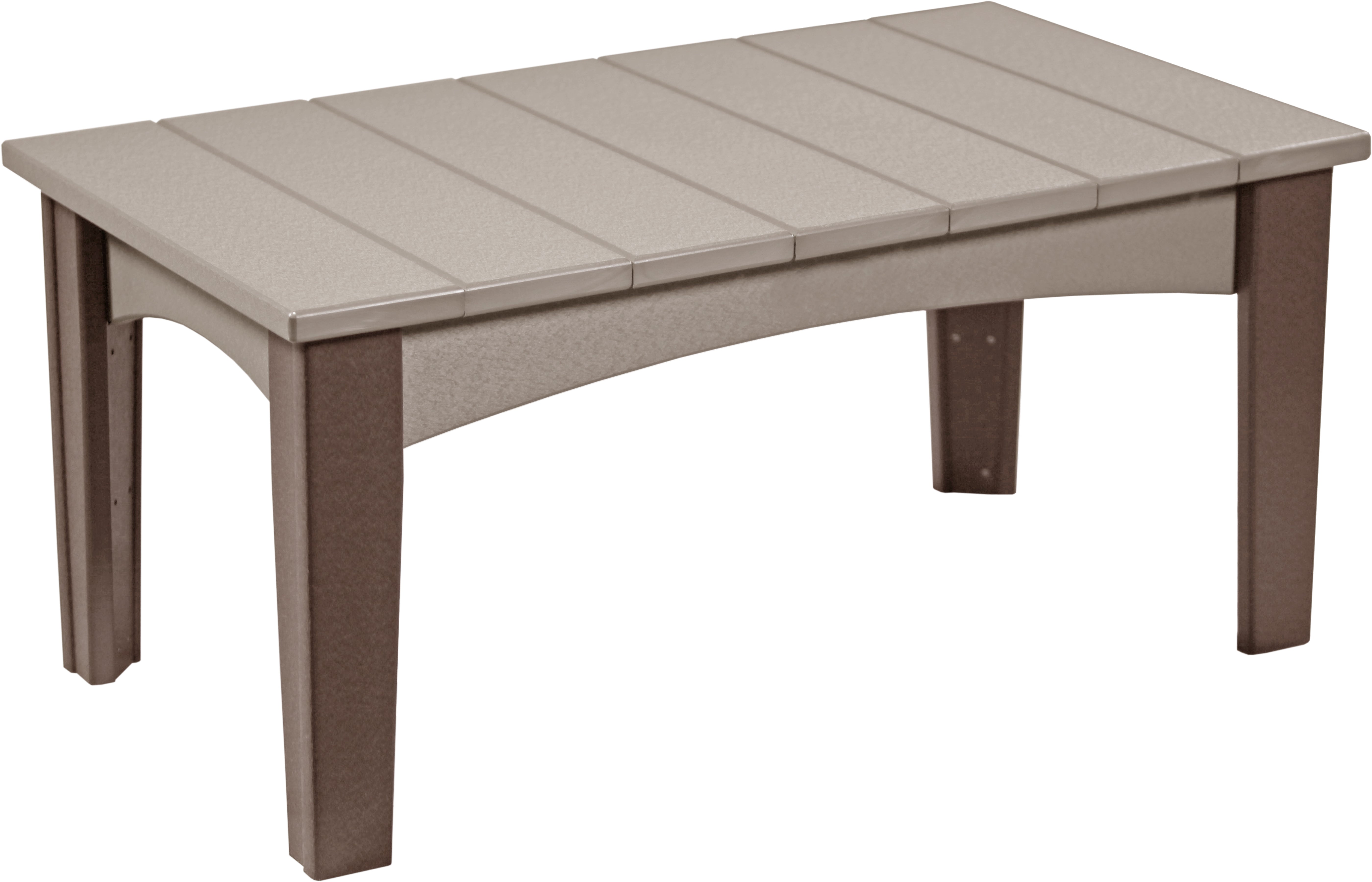 LuxCraft – Island Coffee Table – Modern Outdoor Coffee Table for Patio Lounge