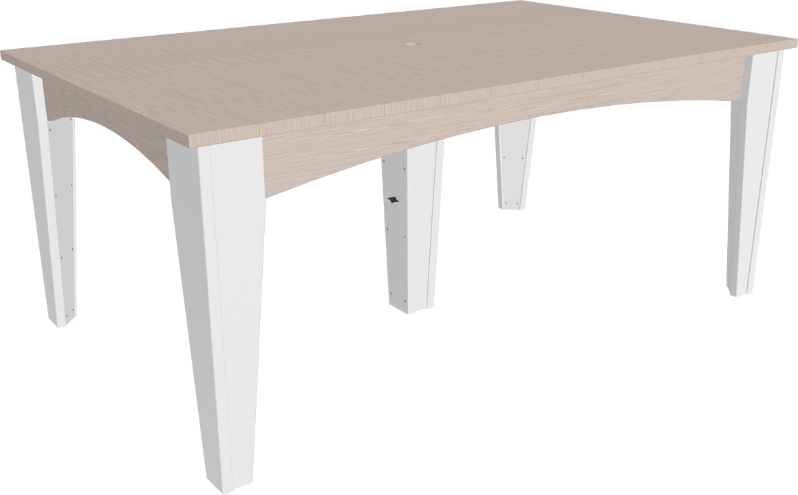 LuxCraft – Island Dining Table 44″ x 72″ – Modern Outdoor Table for Six