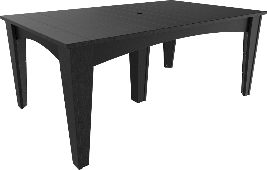 LuxCraft – Island Dining Table 44″ x 72″ – Modern Outdoor Table for Six