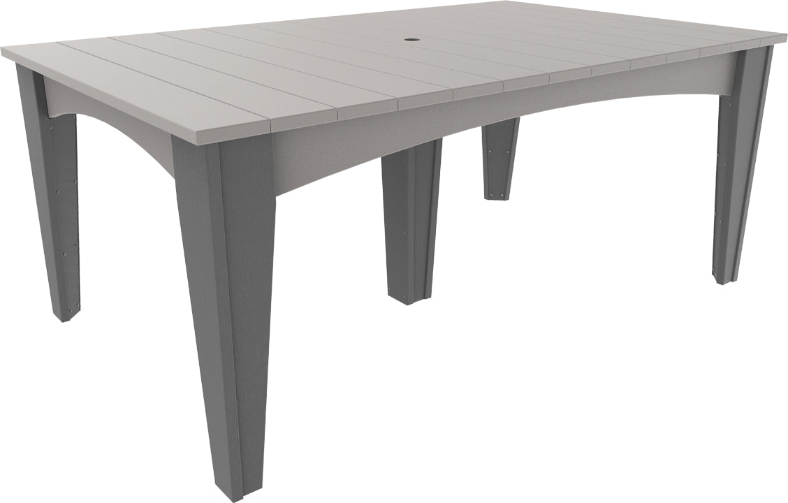LuxCraft – Island Dining Table 44″ x 72″ – Modern Outdoor Table for Six