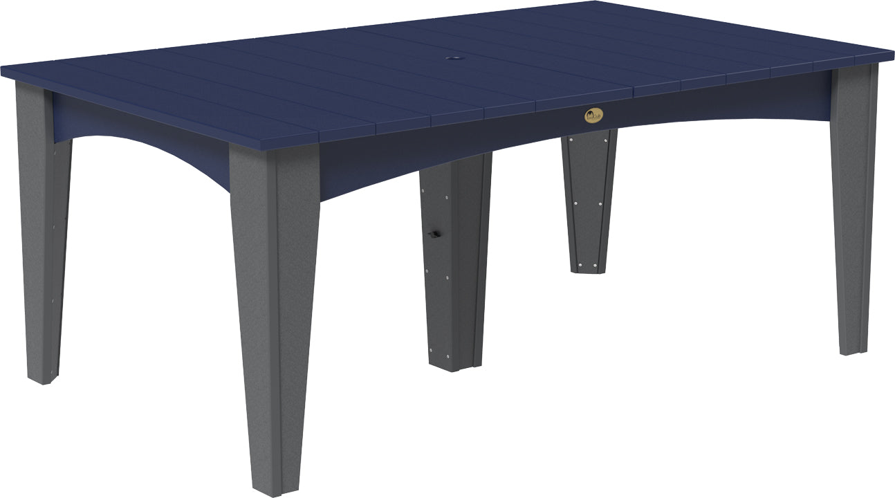 LuxCraft – Island Dining Table 44″ x 72″ – Modern Outdoor Table for Six