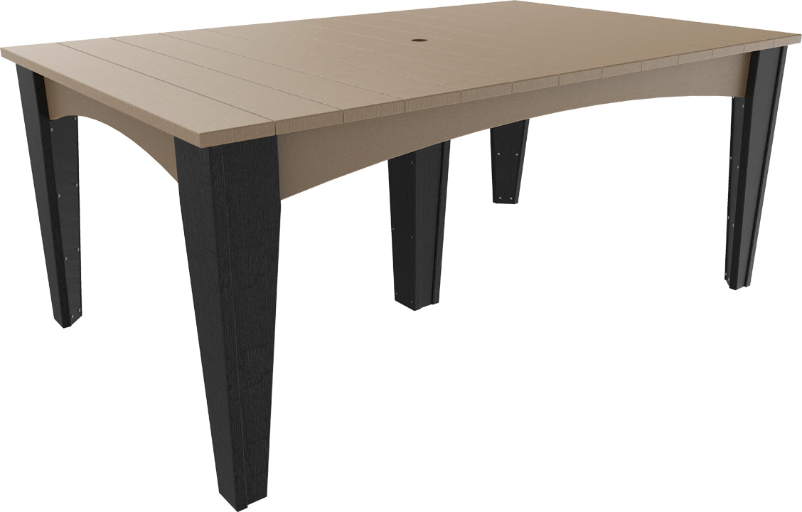 LuxCraft – Island Dining Table 44″ x 72″ – Modern Outdoor Table for Six
