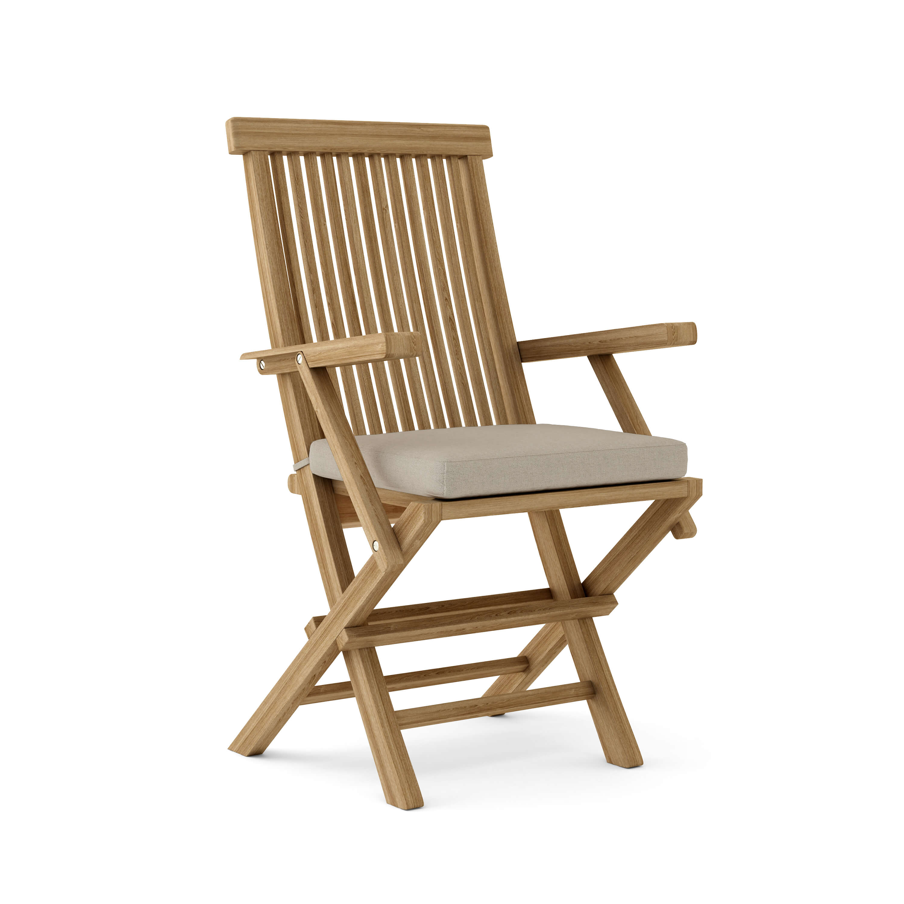 Anderson Teak Classic Folding Armchair (2-PC) – Solid Teak Outdoor Seating