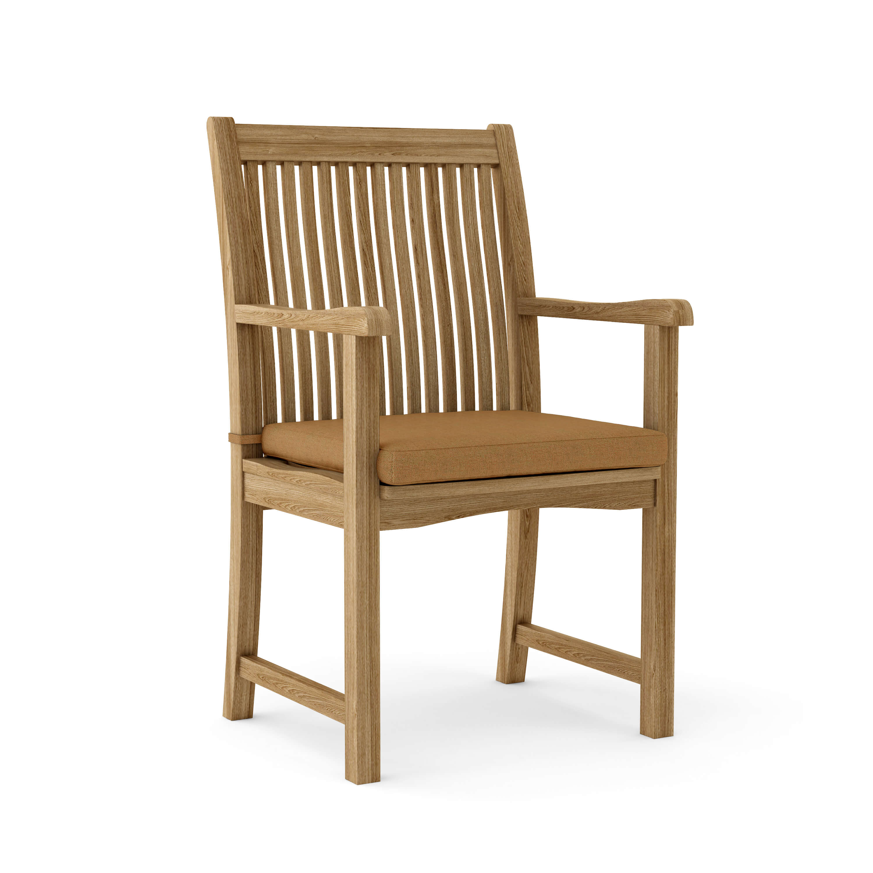 Anderson Teak Chicago Dining Armchair – Solid Teak Outdoor Patio Seating