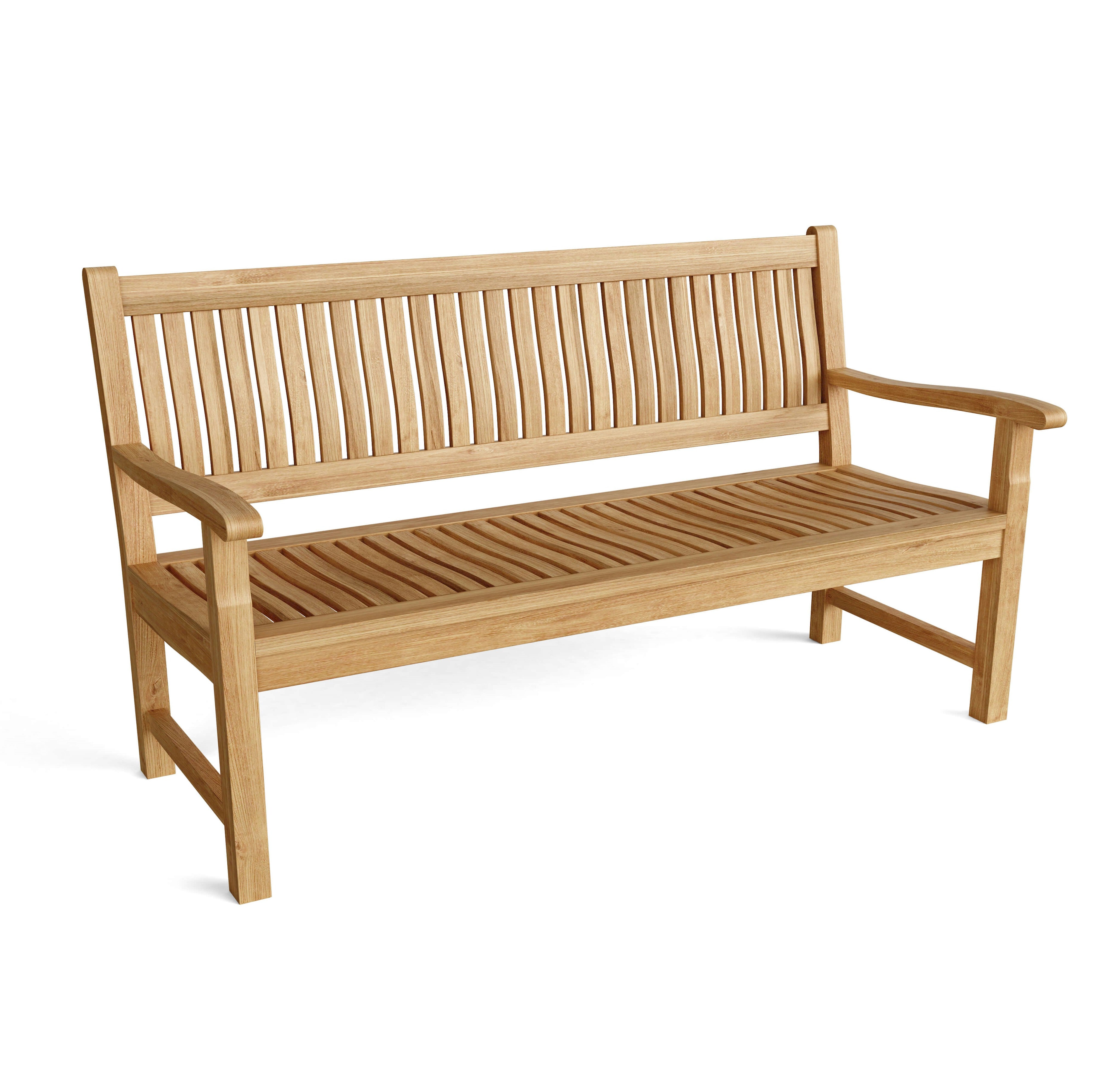 Anderson Teak Del-Amo 4-Seater Bench – Solid Teak Outdoor Garden Bench