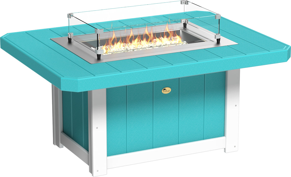 LuxCraft – Lumin Fire Pit 51″ Rectangular – Modern Outdoor Gas Fire Pit