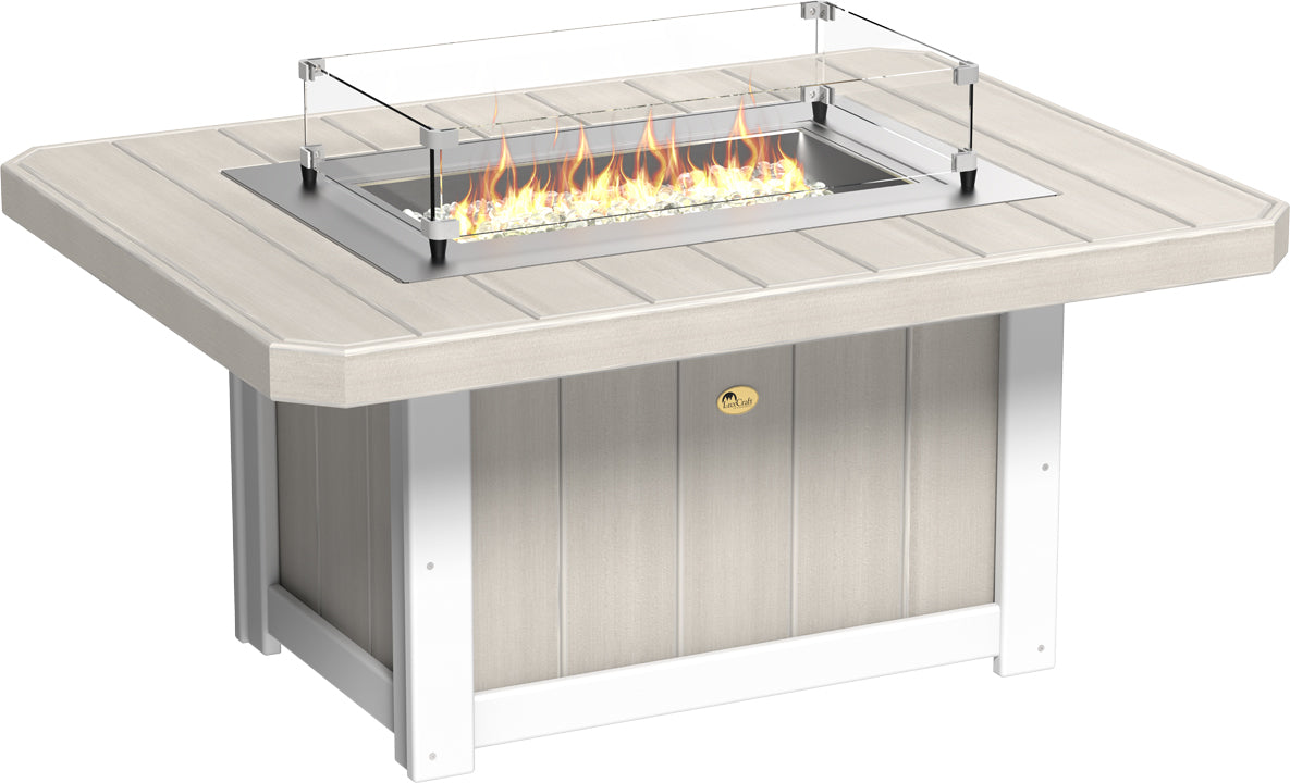 LuxCraft – Lumin Fire Pit 51″ Rectangular – Modern Outdoor Gas Fire Pit