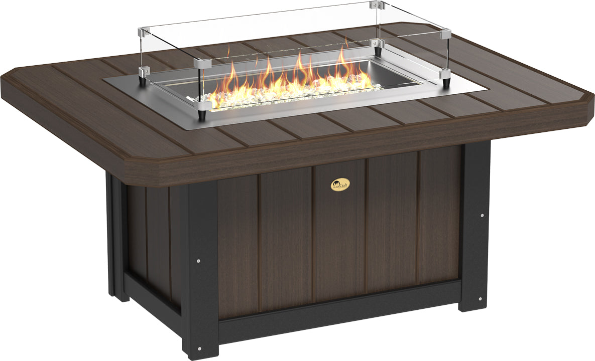 LuxCraft – Lumin Fire Pit 51″ Rectangular – Modern Outdoor Gas Fire Pit
