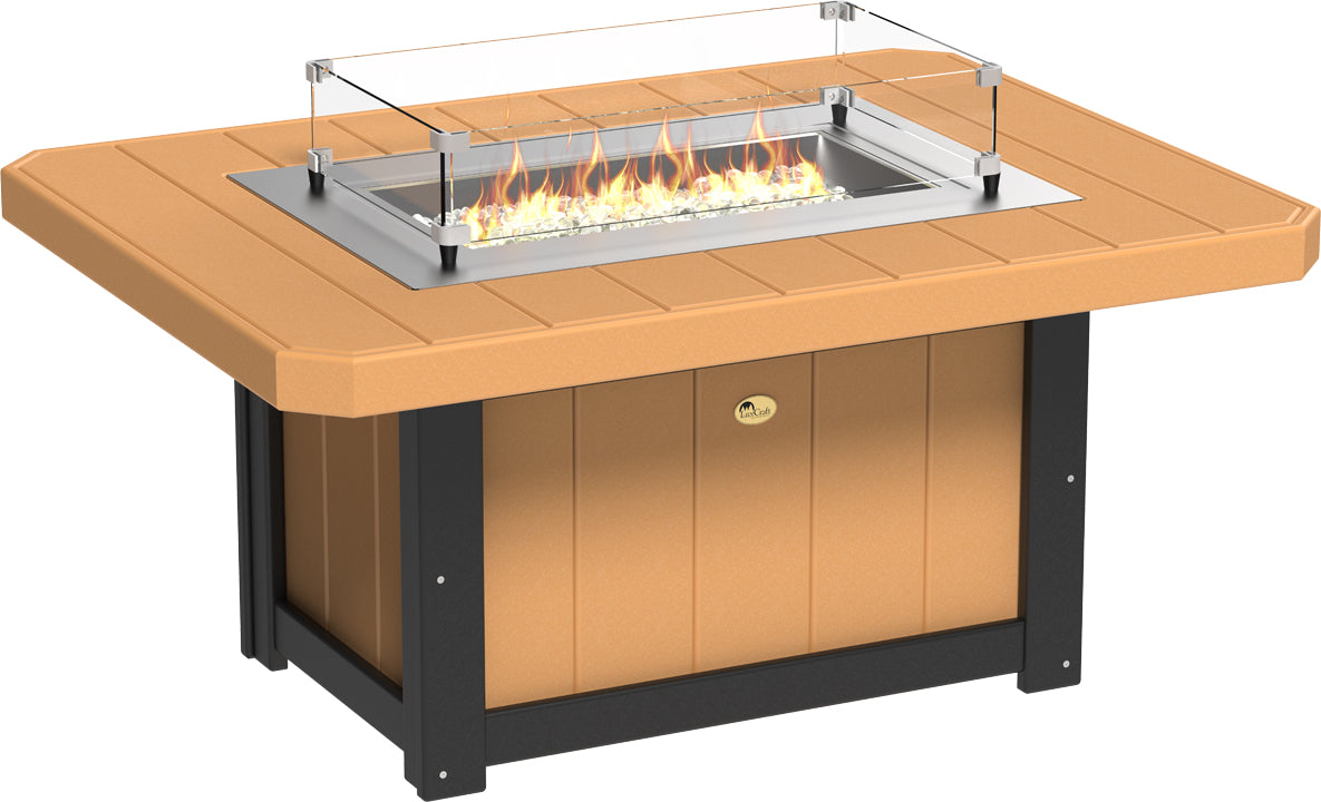 LuxCraft – Lumin Fire Pit 51″ Rectangular – Modern Outdoor Gas Fire Pit