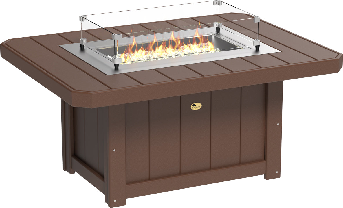 LuxCraft – Lumin Fire Pit 51″ Rectangular – Modern Outdoor Gas Fire Pit