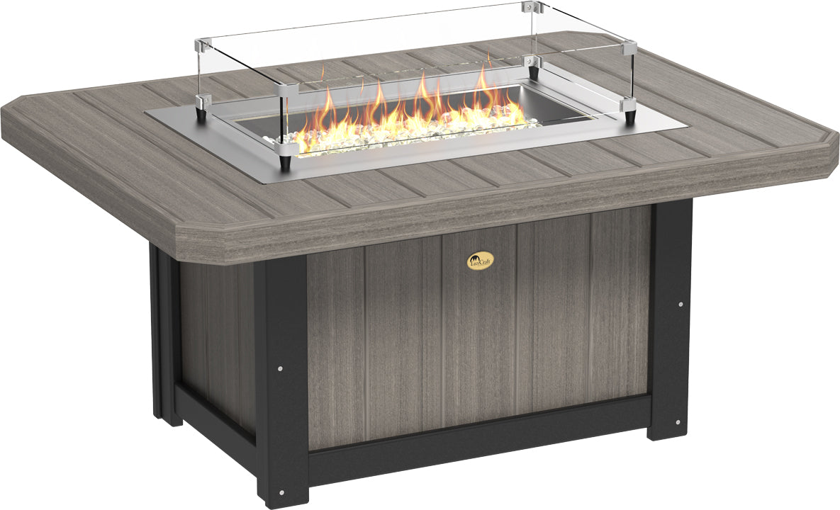 LuxCraft – Lumin Fire Pit 51″ Rectangular – Modern Outdoor Gas Fire Pit