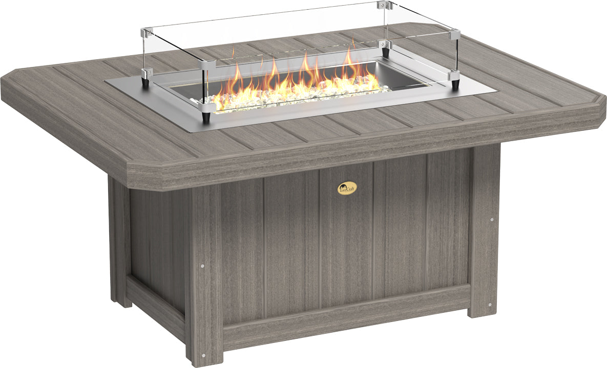 LuxCraft – Lumin Fire Pit 51″ Rectangular – Modern Outdoor Gas Fire Pit