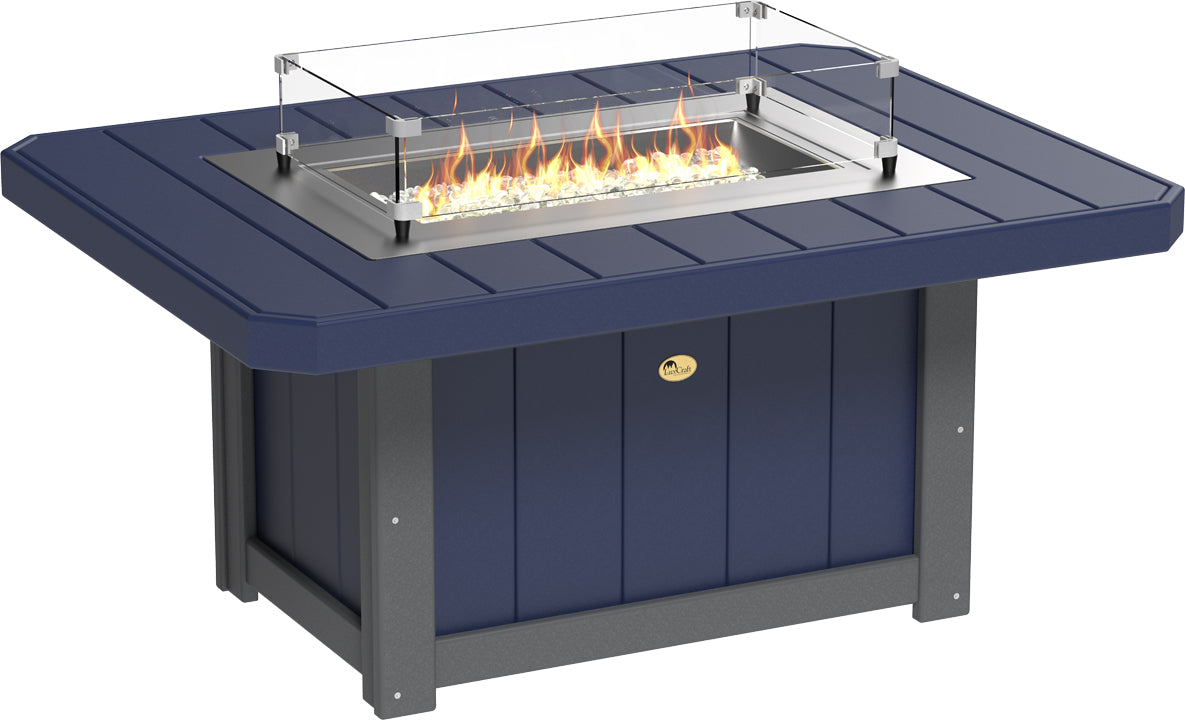 LuxCraft – Lumin Fire Pit 51″ Rectangular – Modern Outdoor Gas Fire Pit