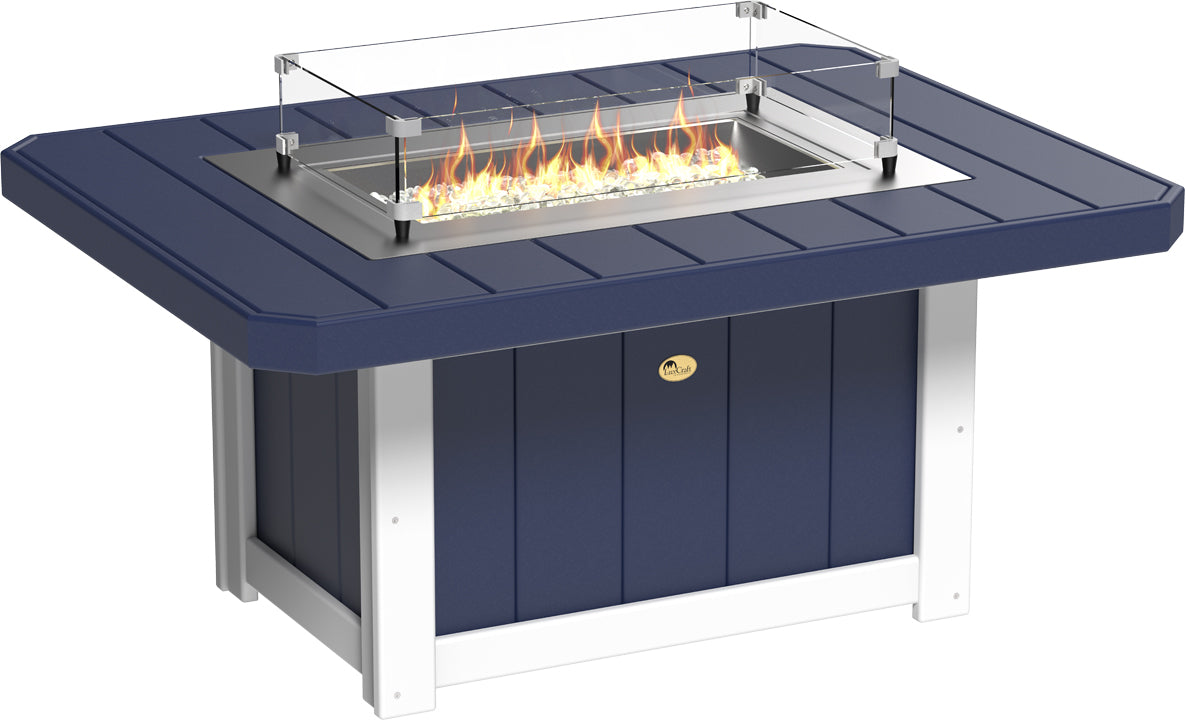 LuxCraft – Lumin Fire Pit 51″ Rectangular – Modern Outdoor Gas Fire Pit