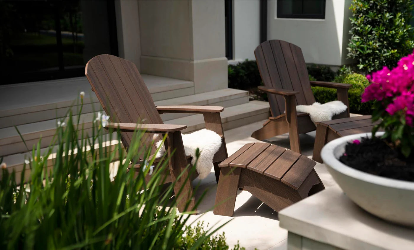Ledge Lounger Legacy Adirondack Ottoman All-Weather Outdoor Footrest