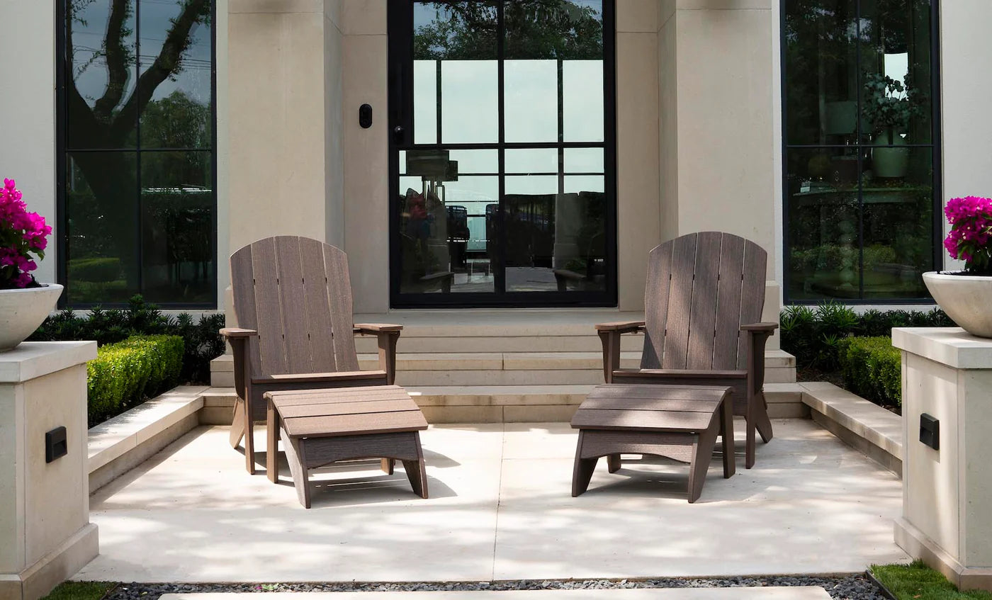 Ledge Lounger Legacy Adirondack Ottoman All-Weather Outdoor Footrest