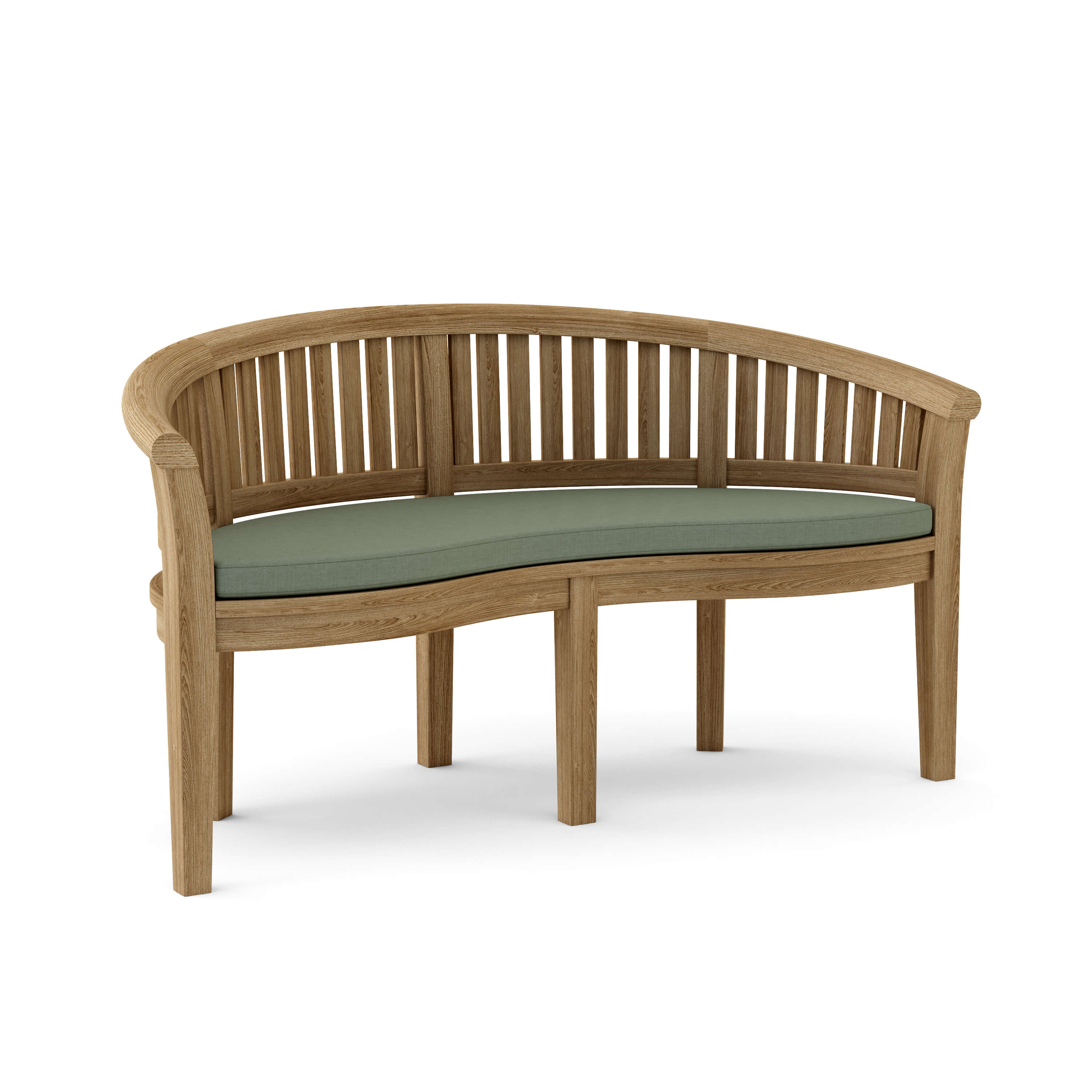 Anderson Teak – Curve 3-Seater Bench – Extra Thick Grade-A Teak Outdoor Seating