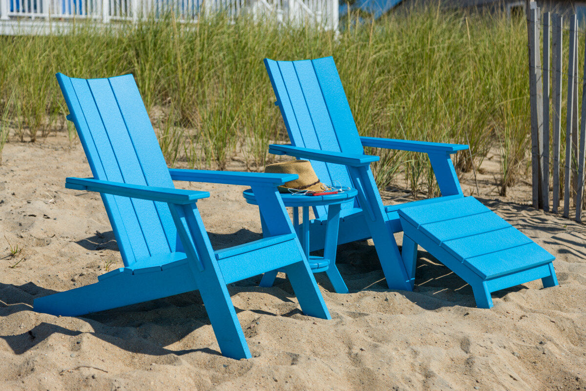 Seaside MAD Foot Stool – Outdoor Adirondack Footrest Seating