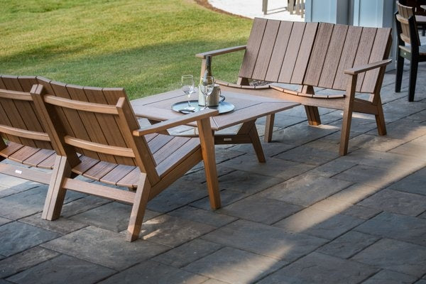 Seaside Casual MAD Chat Loveseat – Woven Low-Profile Outdoor Lounge Seating